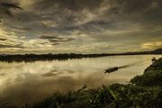 Laos - Luang Prabang - zonsondergang op de Mekong - foto: pixabay